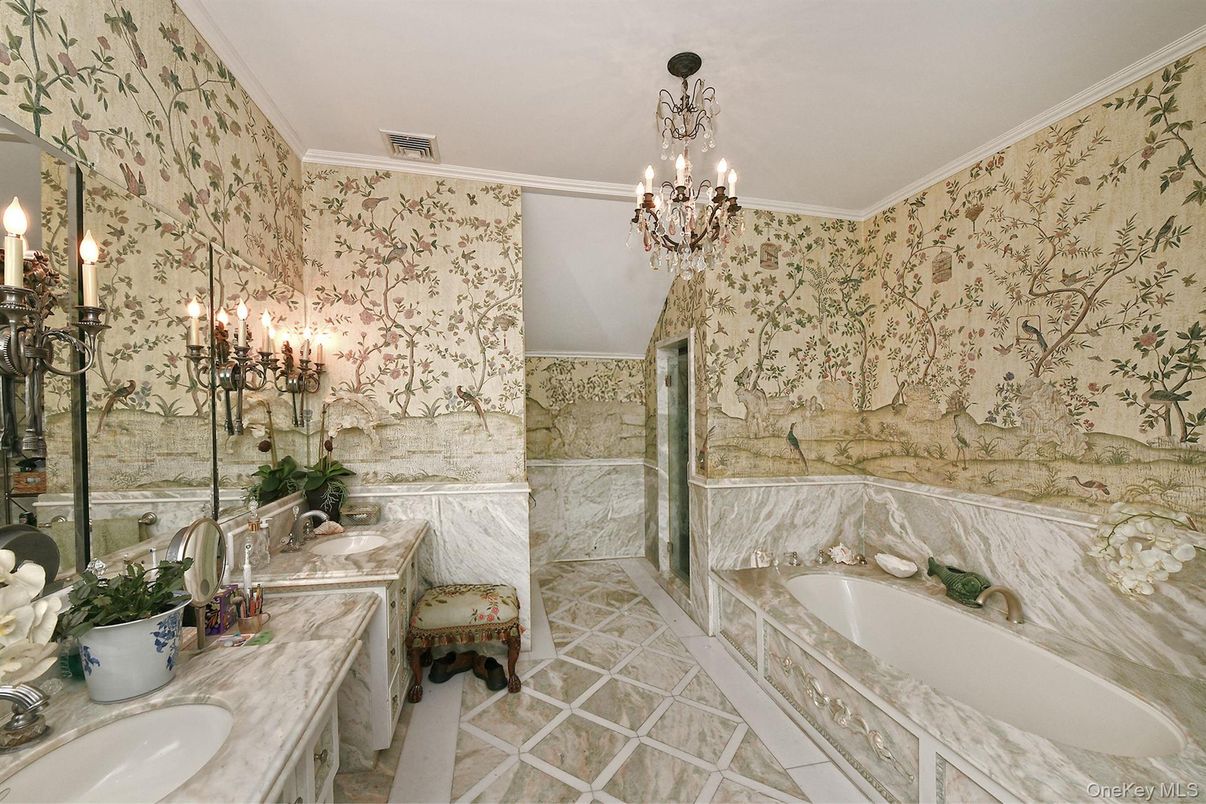 Bathroom, Chandelier, Dual Sink Vanities, Interior