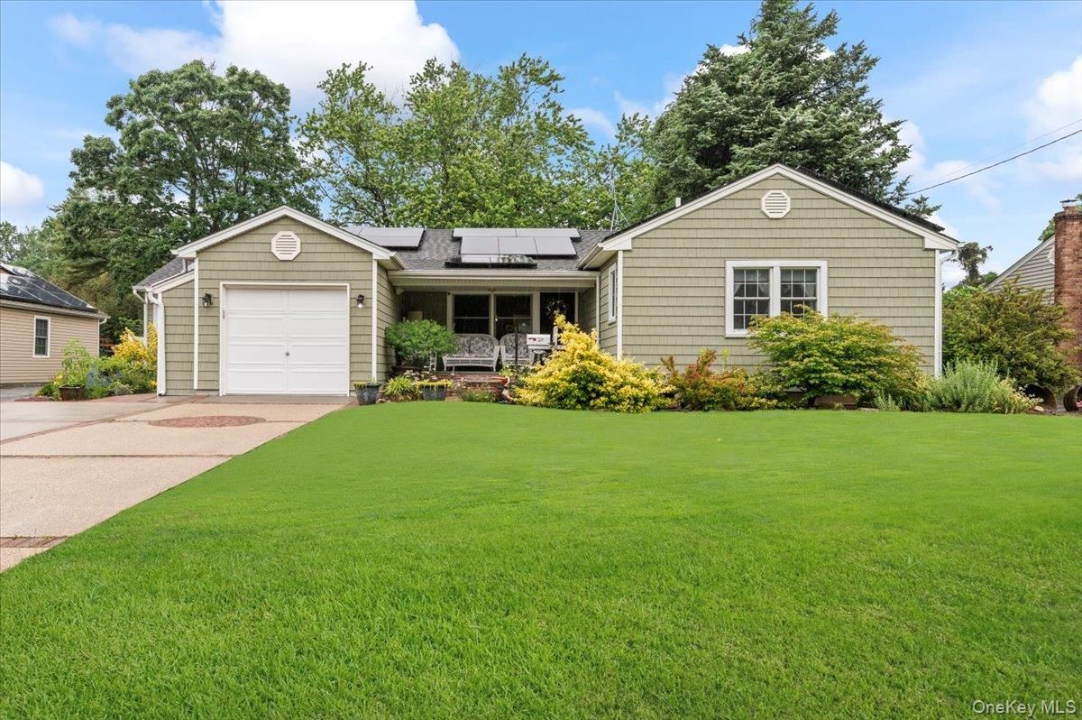 Attached, Exterior, Facade, Solar Panels, Ranch