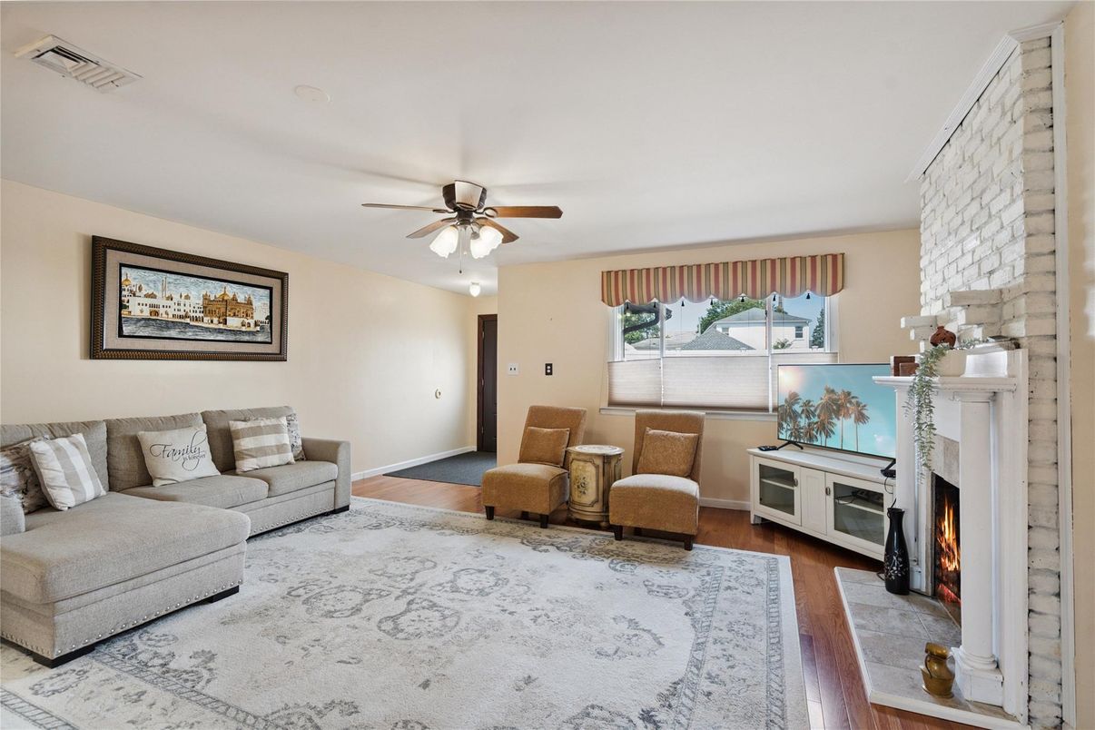 Fireplace, Interior, Wood Texture Flooring