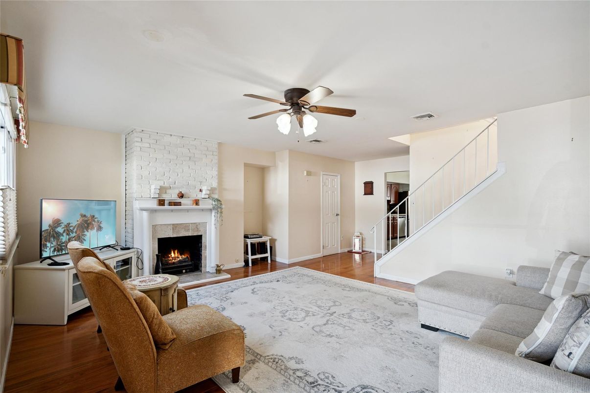 Fireplace, Interior, Living room, Wood Texture Flooring