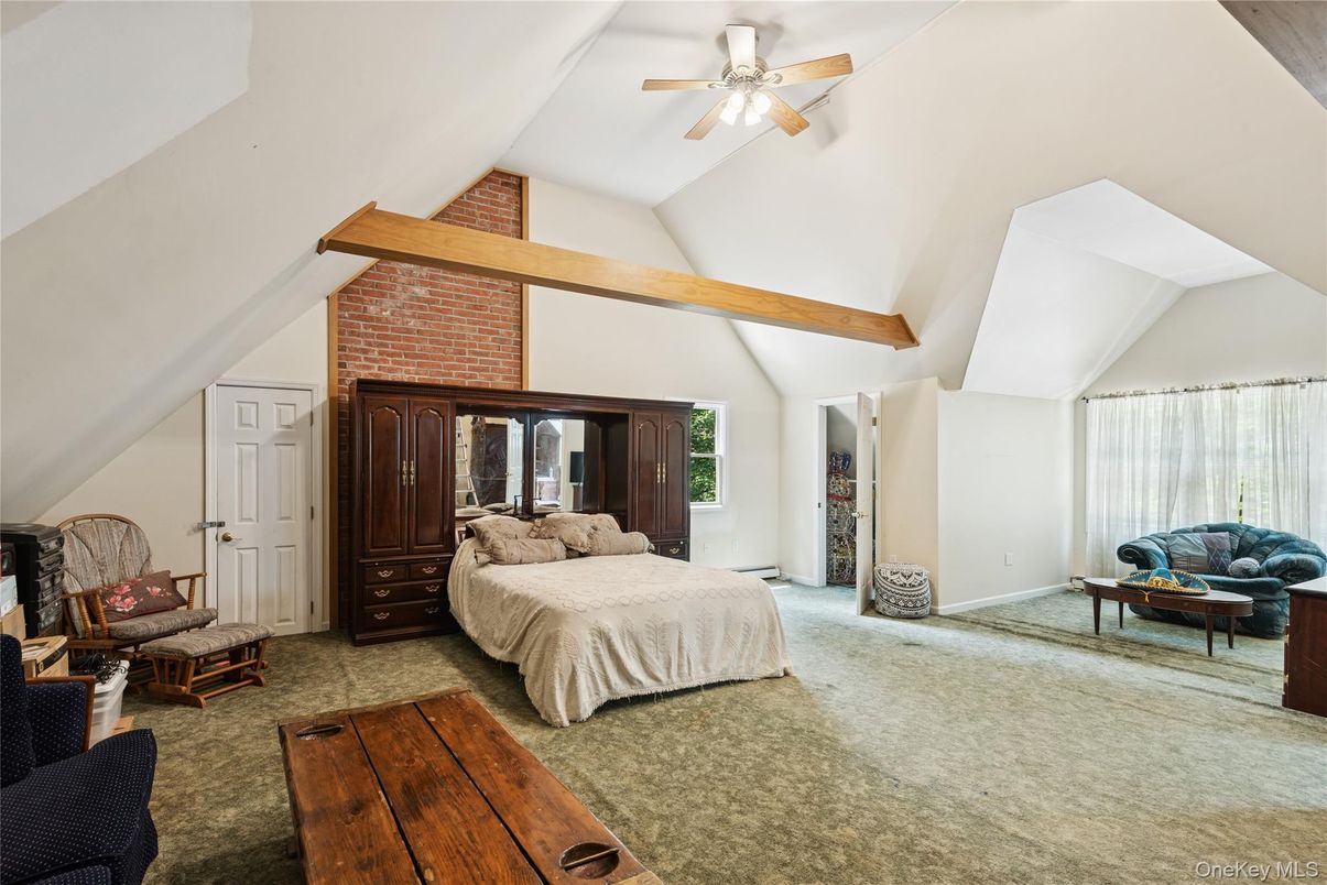 Bedroom, Interior, Wooden Beams