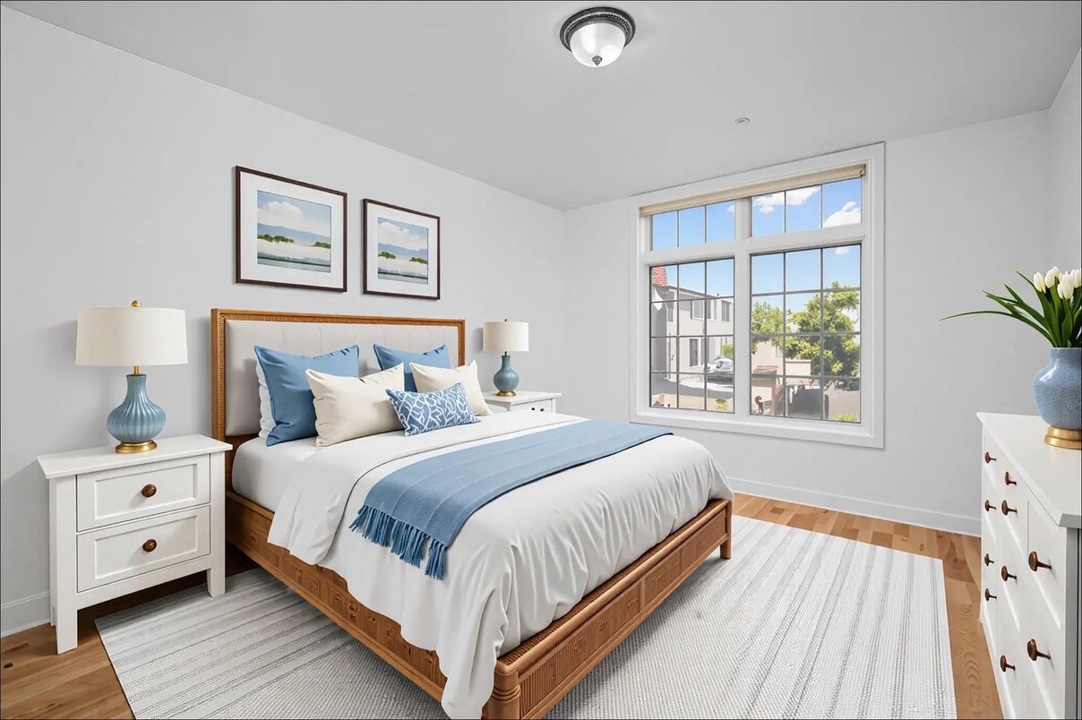Bedroom, Interior, Wood Texture Flooring