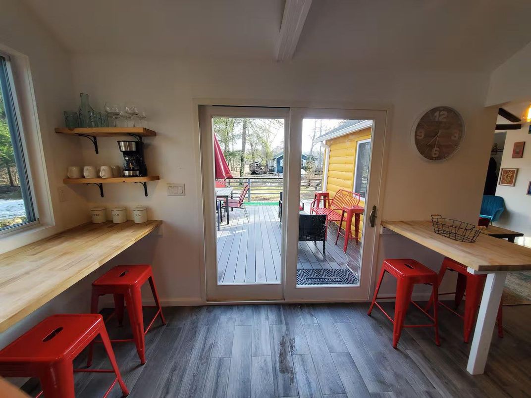 Dining room, Interior, Wood Texture Flooring
