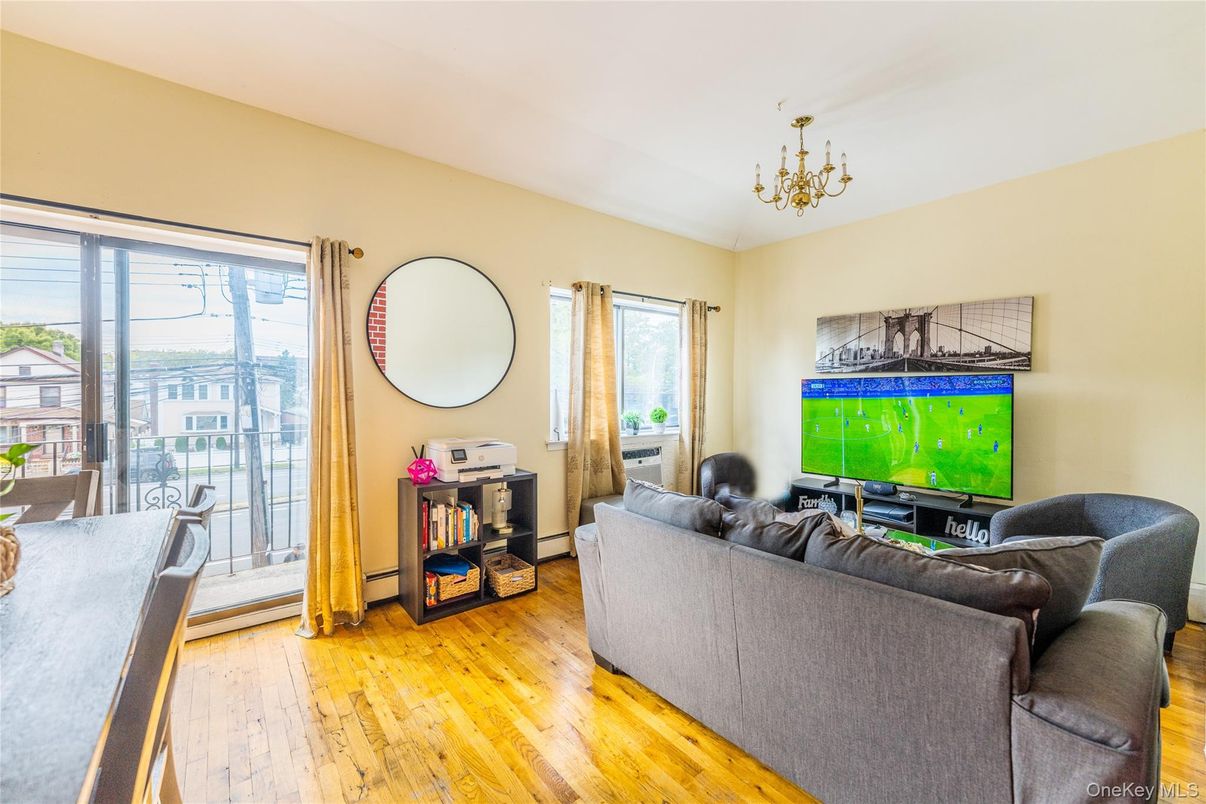 Chandelier, Interior, Living room, Wood Texture Flooring