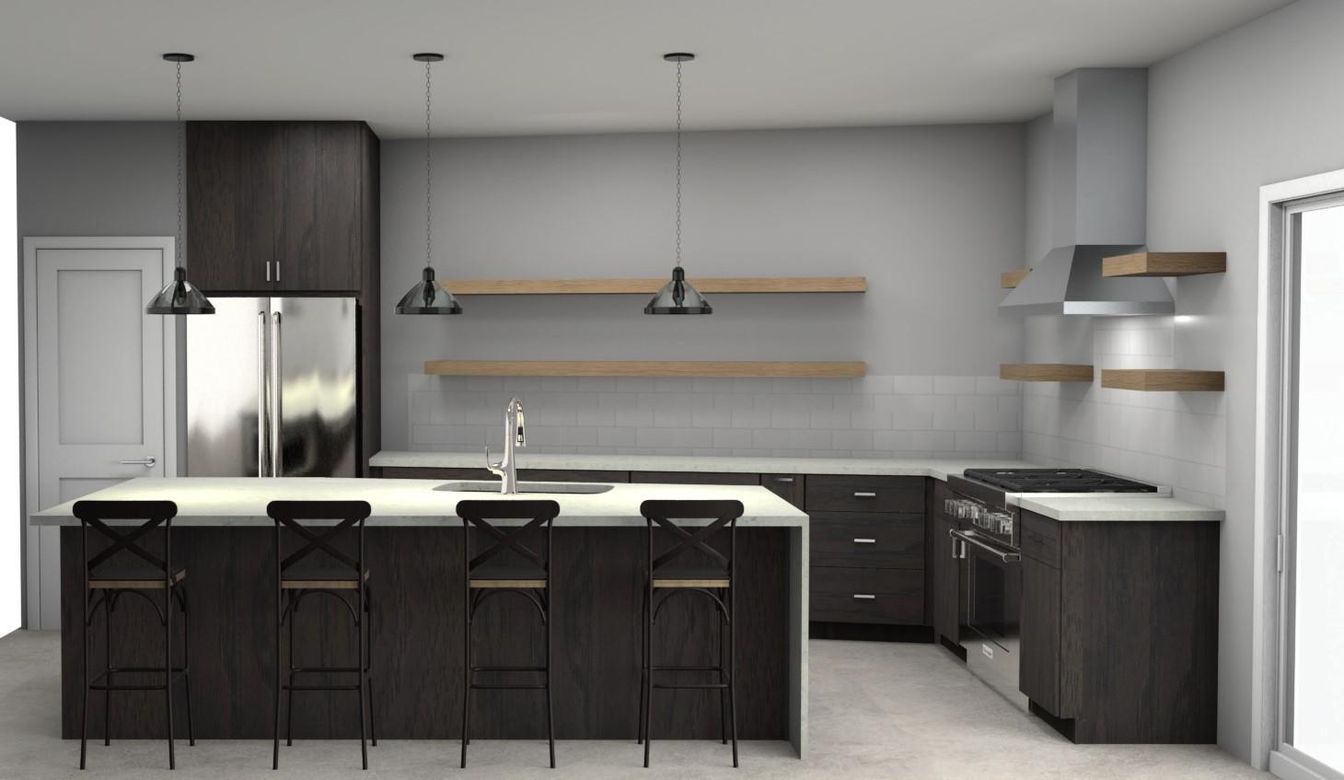 Interior, Kitchen, Pendant Lights, Stainless Steel Appliances