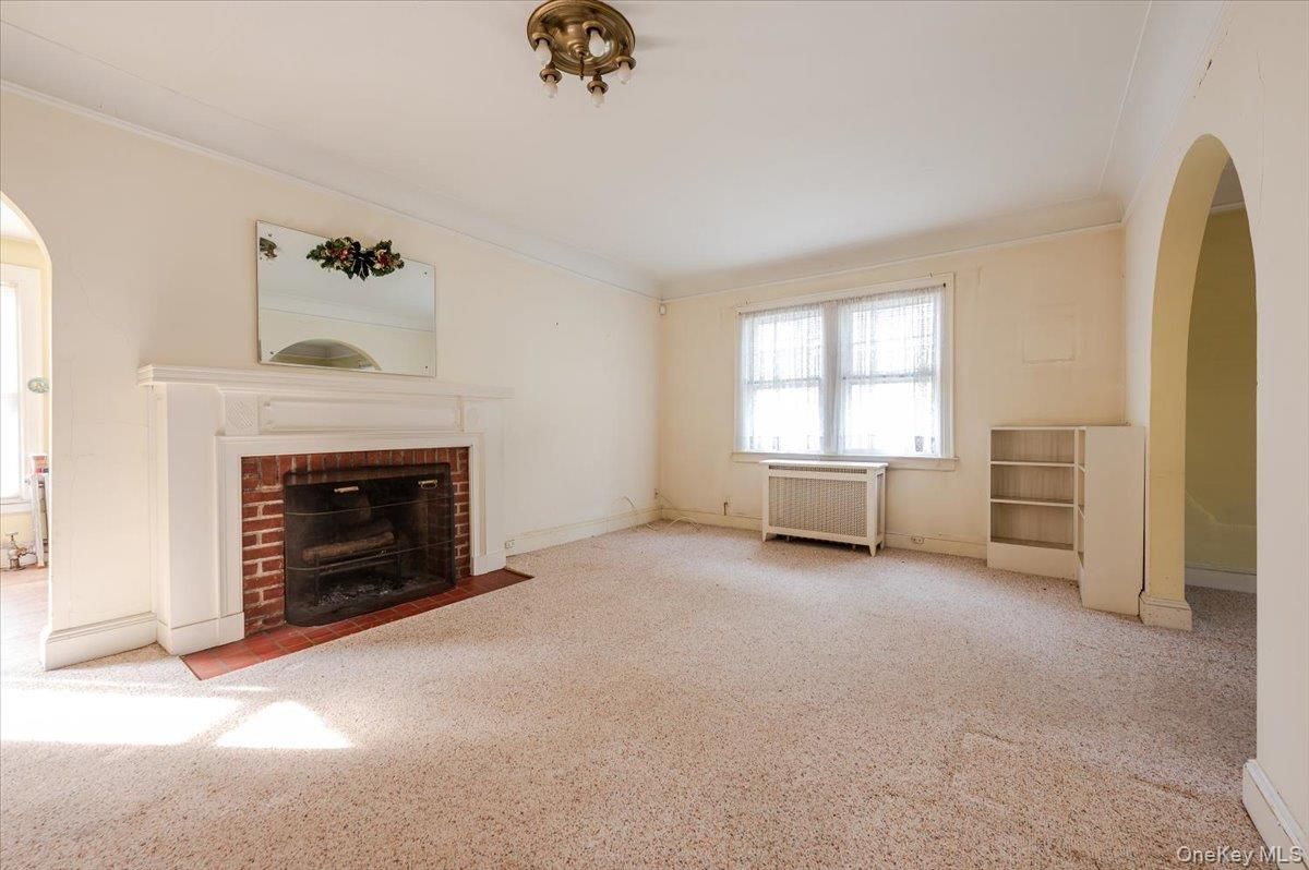 Empty room, Fireplace, Interior