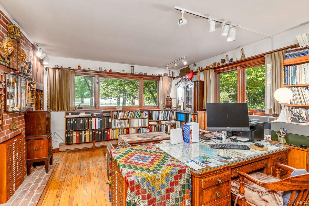Home Office, Interior, Wood Texture Flooring