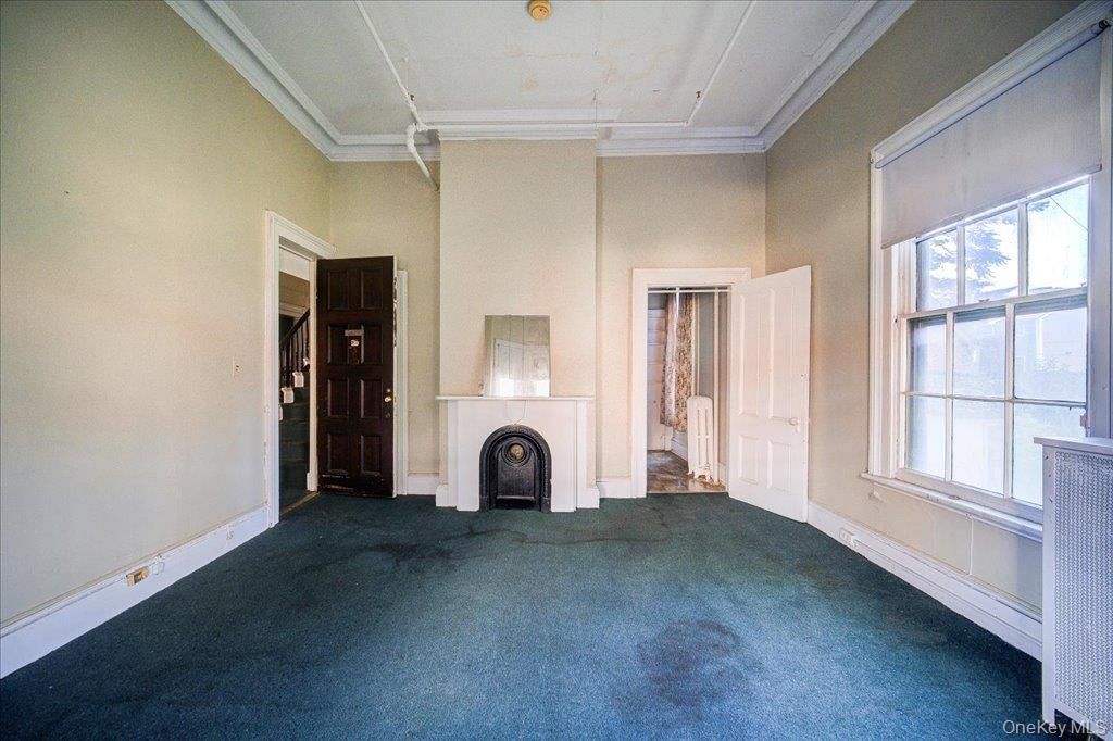 Empty room, Fireplace, Interior
