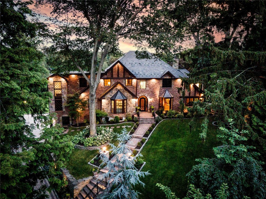 Exterior, Facade, Brick Facade, Tudor Revival