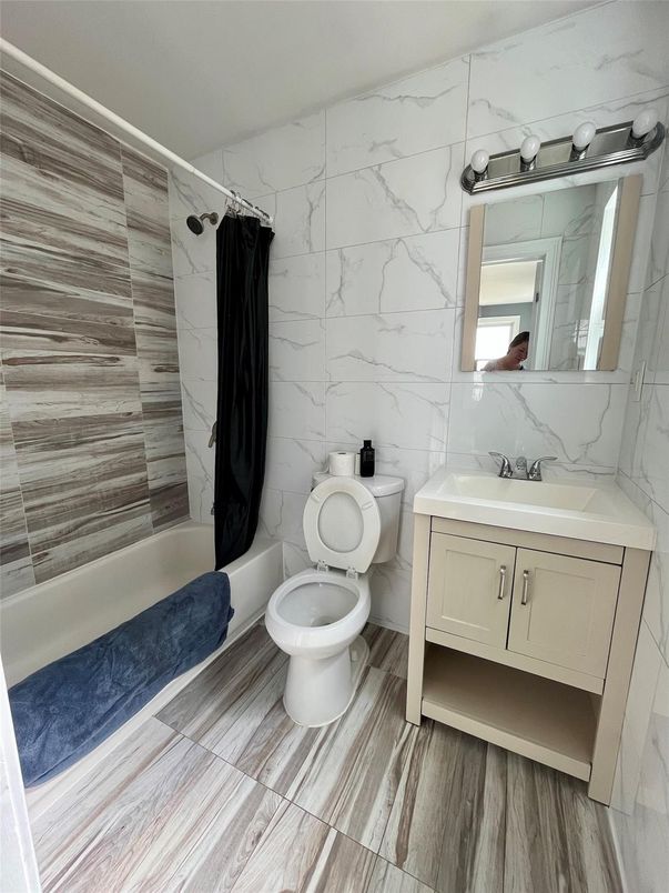 Bathroom, Interior, Marble Walls, Wood Texture Flooring