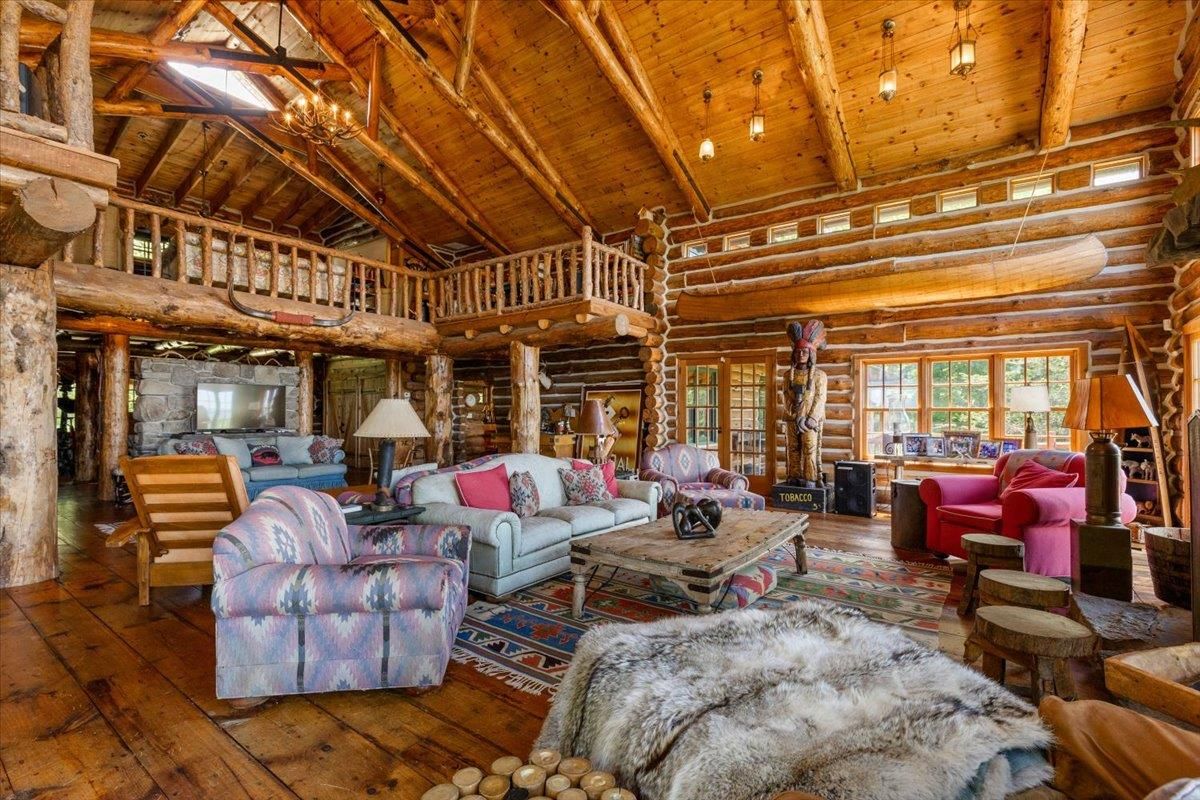 Chandelier, Interior, Living room, Wooden Beams, Wooden Ceilings, Wood Texture Flooring, Wooden Walls