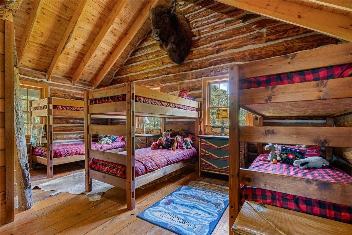 Bedroom, Interior, Wooden Beams, Wooden Ceilings, Wood Texture Flooring, Wooden Walls