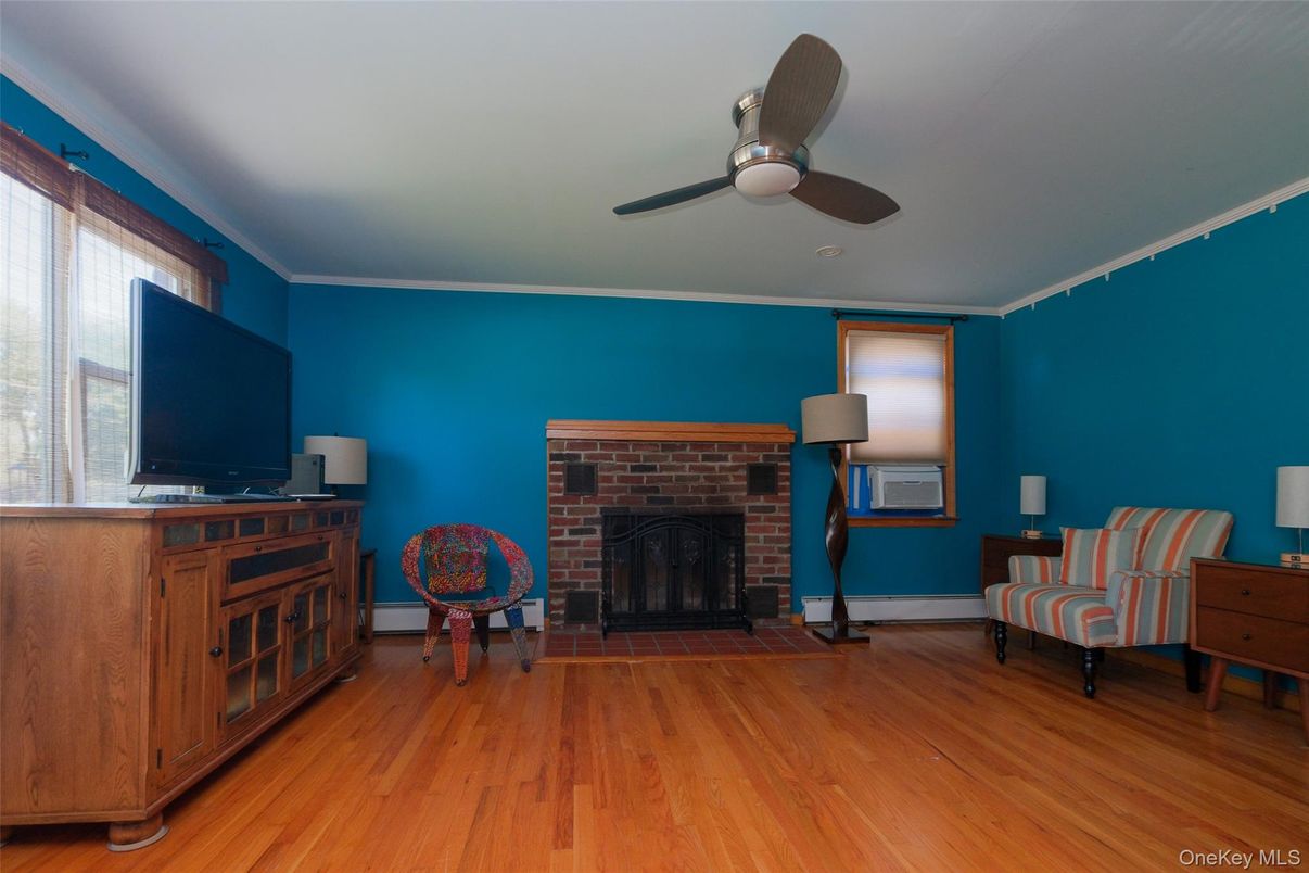 Fireplace, Interior, Wood Texture Flooring