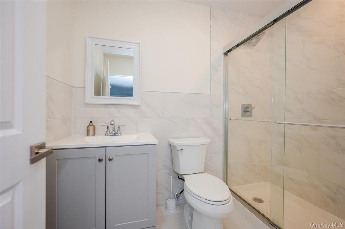 Bathroom, Glass Shower, Interior, Marble Walls