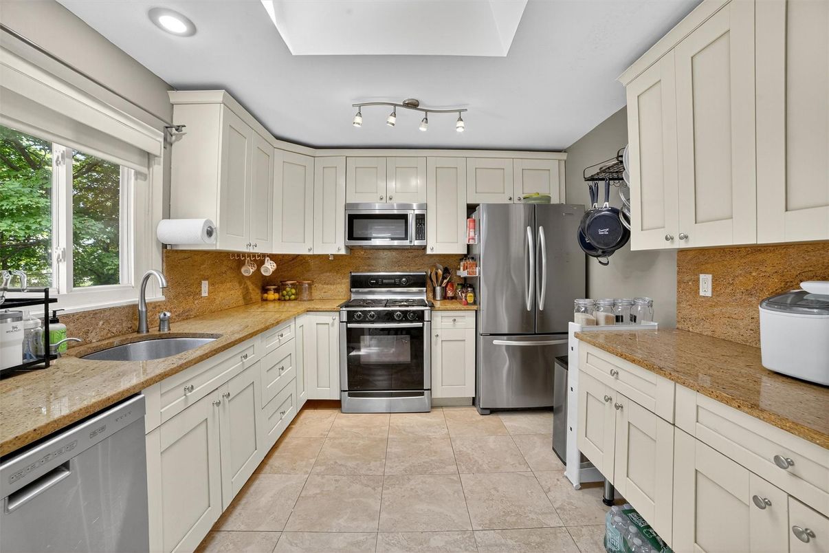 Interior, Kitchen, Recessed Lighting, Stainless Steel Appliances