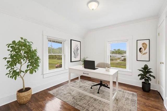 Home Office, Interior, Wood Texture Flooring