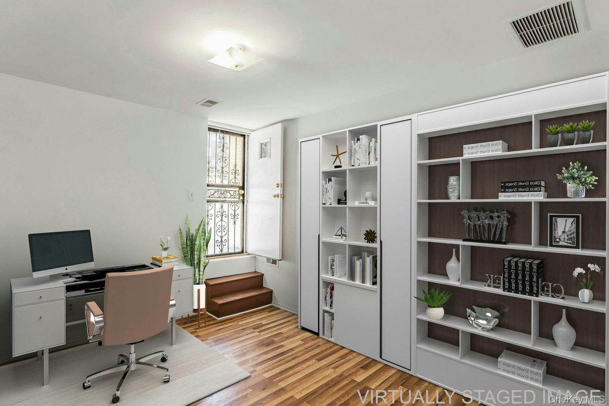 Home Office, Interior, Wood Texture Flooring