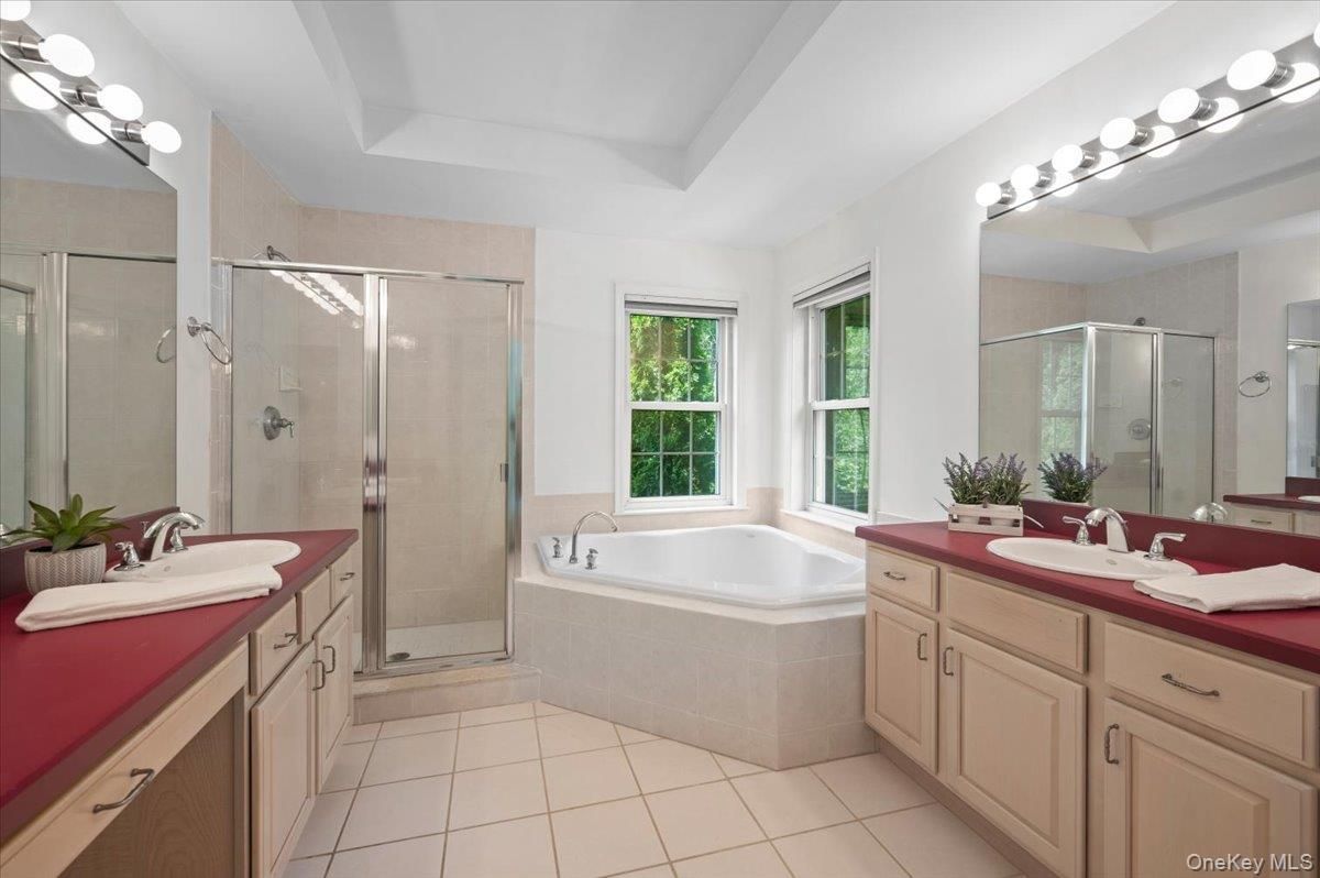Bathroom, Dual Sink Vanities, Glass Shower, Interior