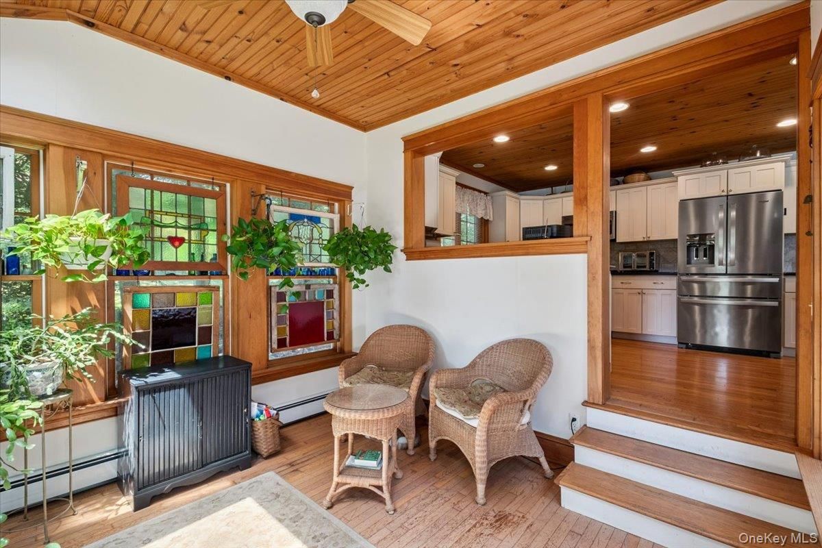 Interior, Kitchen, Recessed Lighting, Stainless Steel Appliances, Wooden Ceilings, Wood Texture Flooring