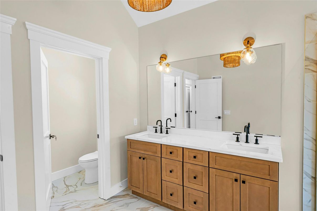 Bathroom, Dual Sink Vanities, Interior, Marble