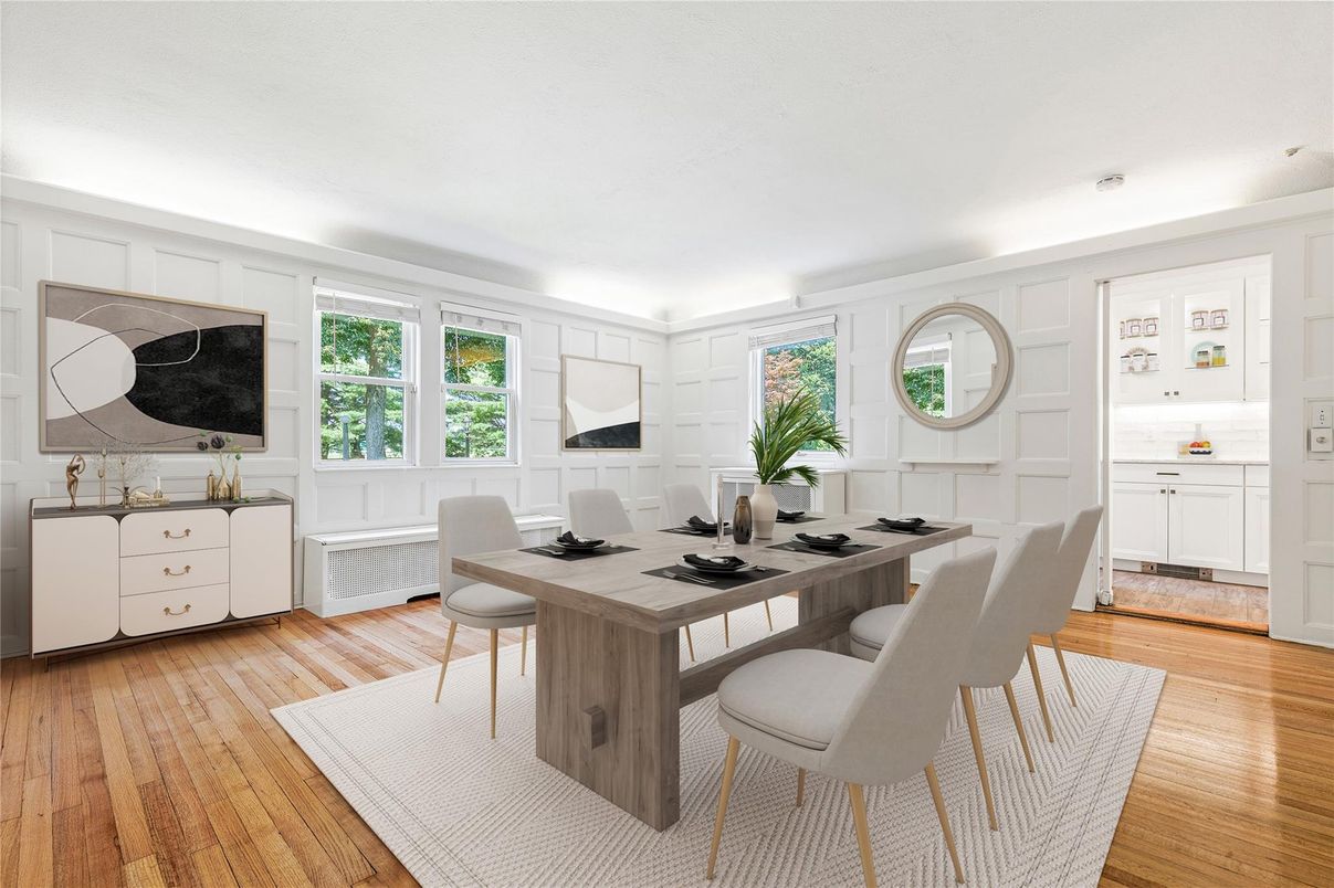 Dining room, Interior, Wood Texture Flooring