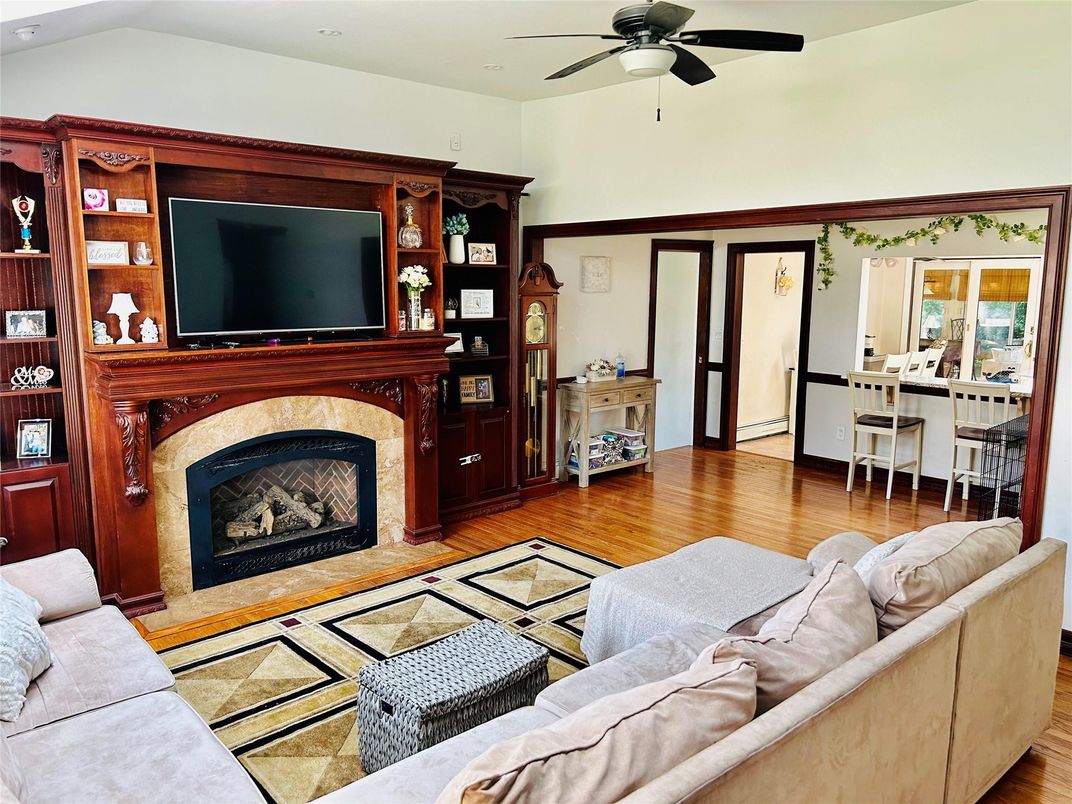 Fireplace, Interior, Living room, Wood Texture Flooring