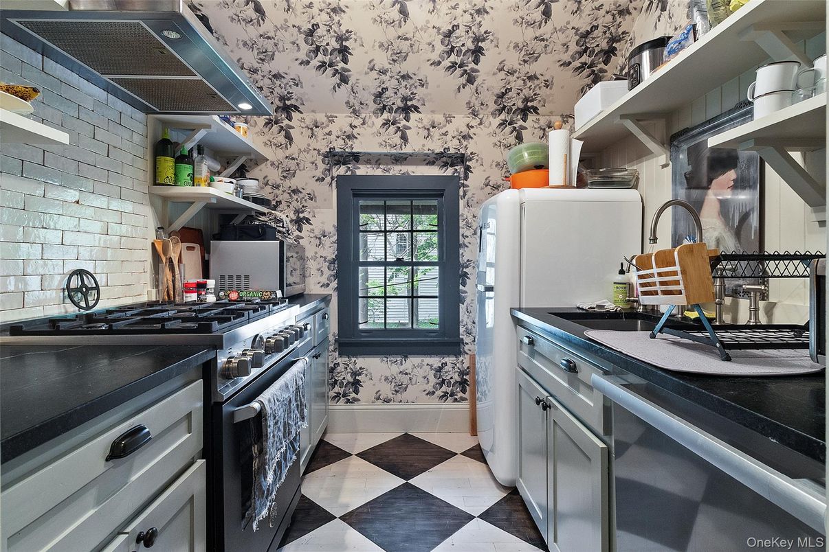 Interior, Kitchen, Stone Walls