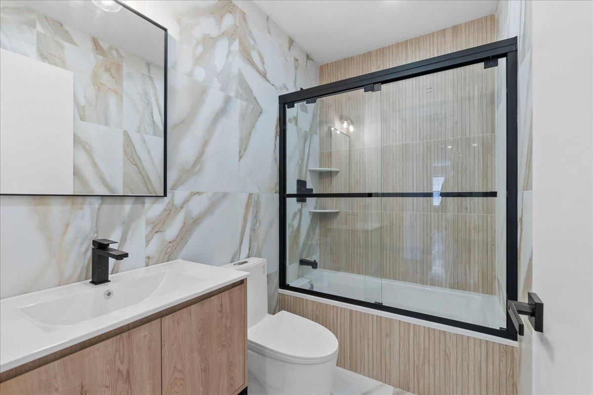 Bathroom, Glass Shower, Interior, Marble Walls