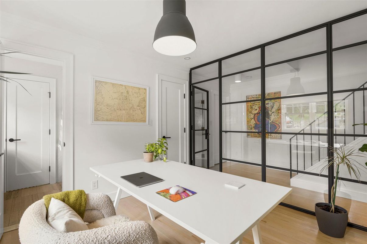 Home Office, Interior, Wood Texture Flooring