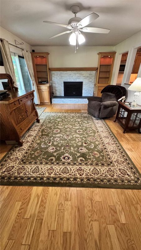 Fireplace, Interior, Wood Texture Flooring