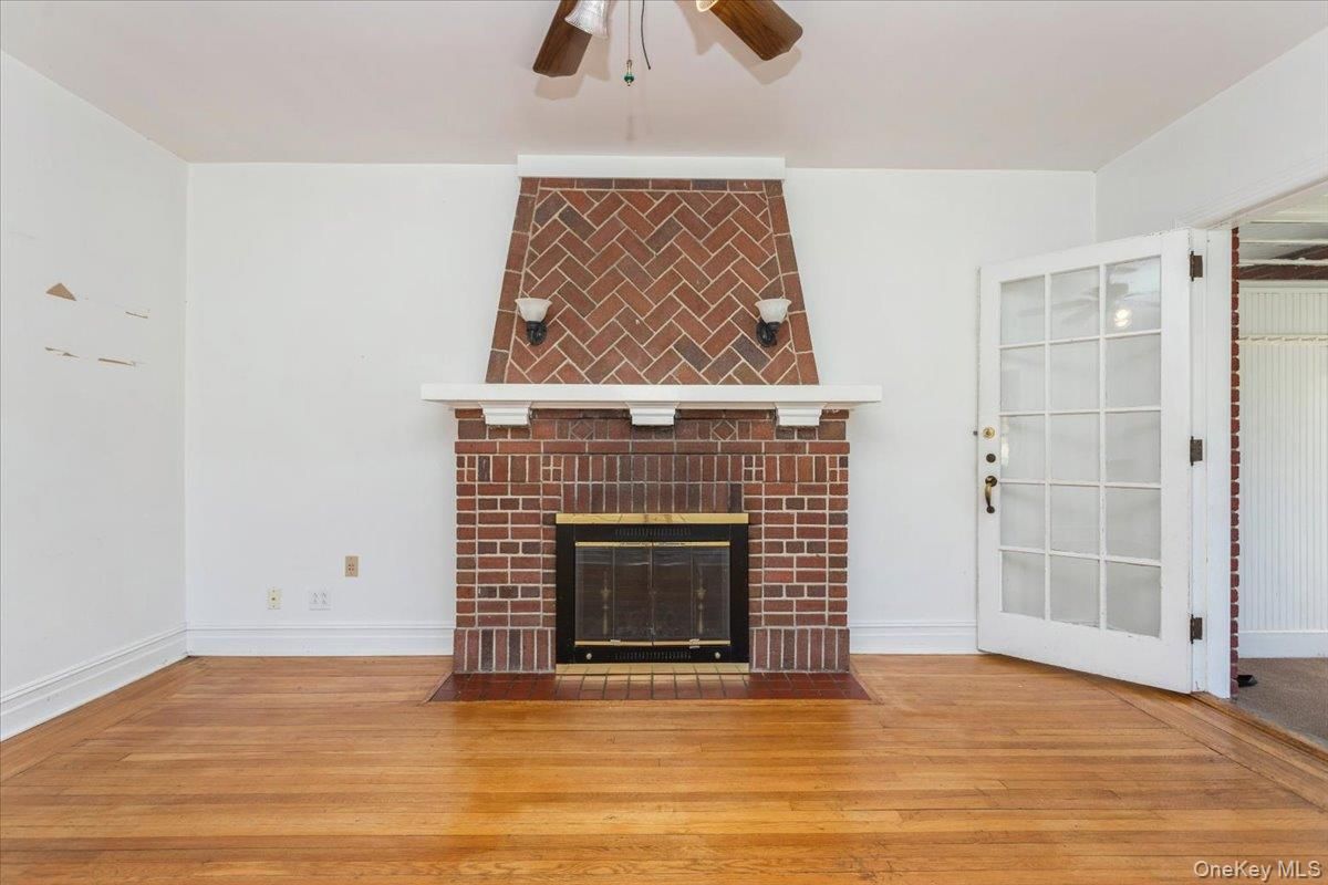 Fireplace, Interior, Wood Texture Flooring