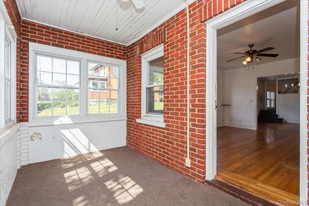 Interior, Stone Walls, Wood Texture Flooring