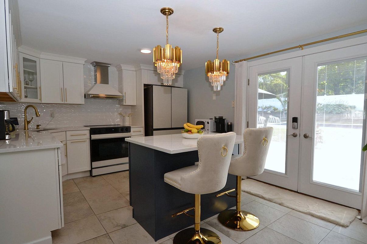 Chandelier, Interior, Kitchen, Recessed Lighting