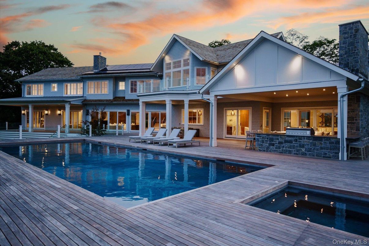 Exterior, Pool, Solar Panels