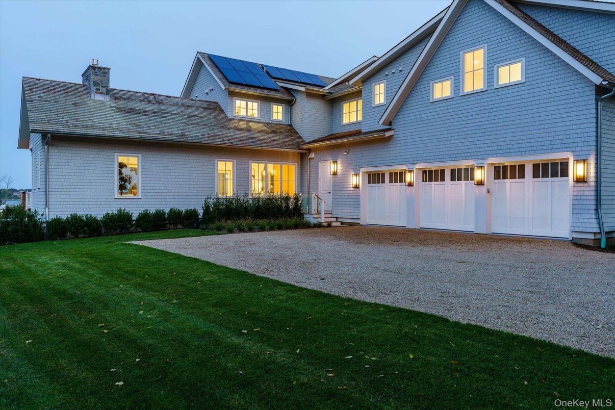Attached, Exterior, Facade, Solar Panels, Farmhouse