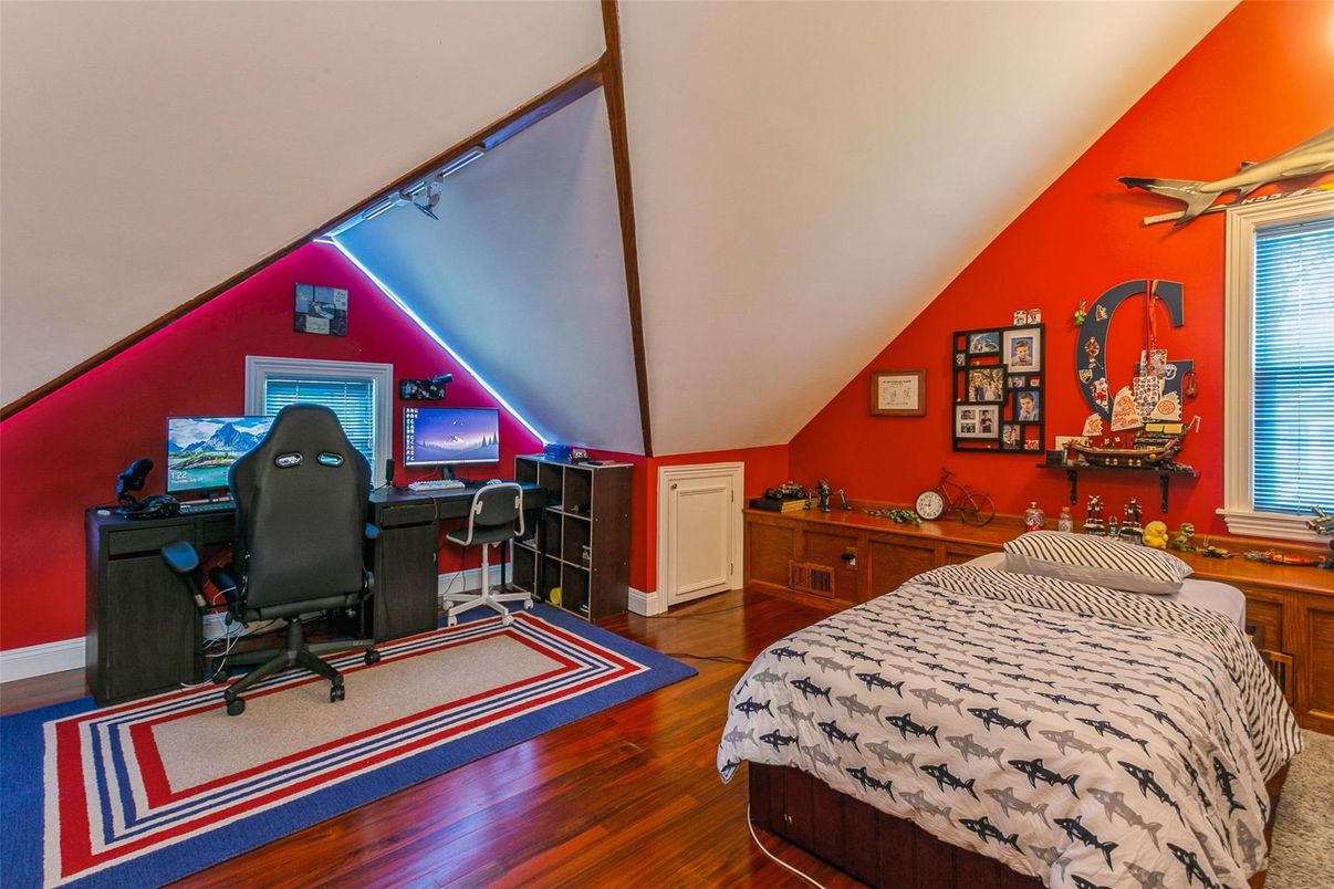 Bedroom, Home Office, Interior, Wood Texture Flooring