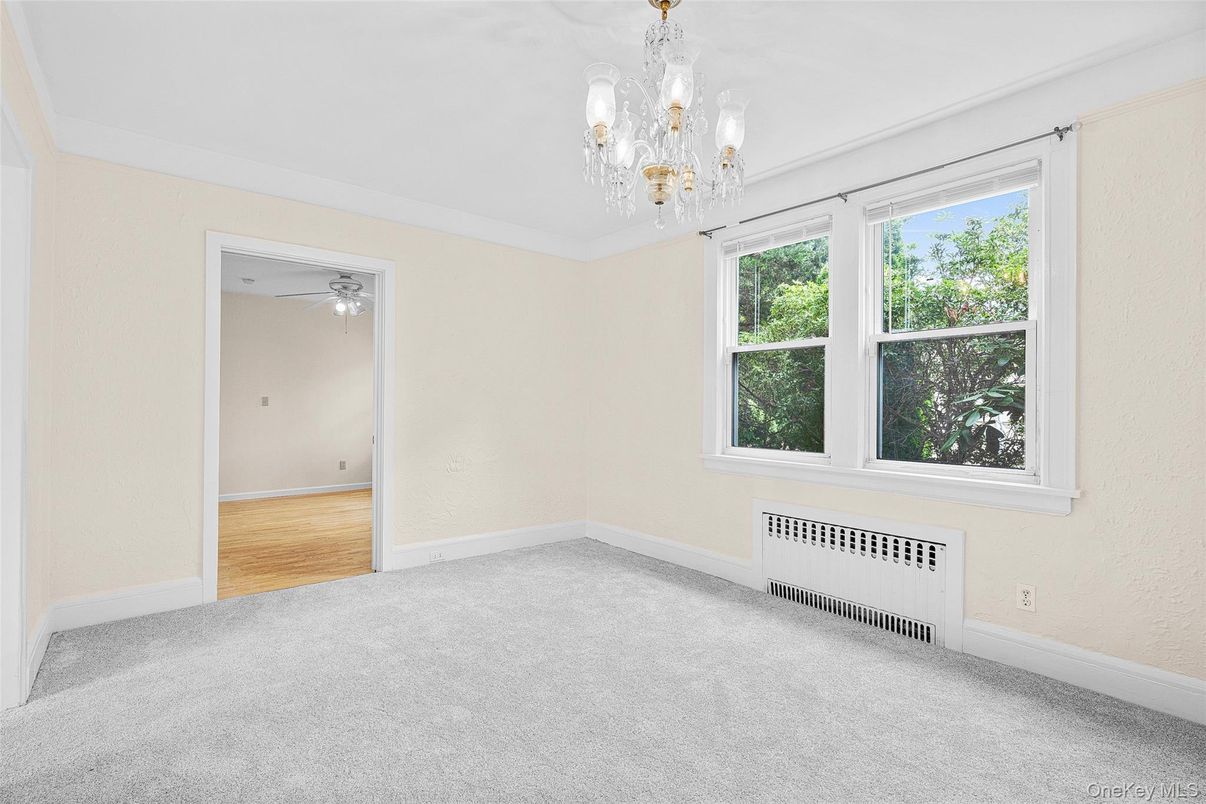 Chandelier, Empty room, Interior