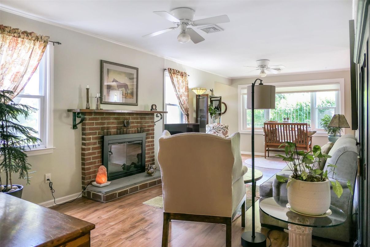 Fireplace, Interior, Wood Texture Flooring