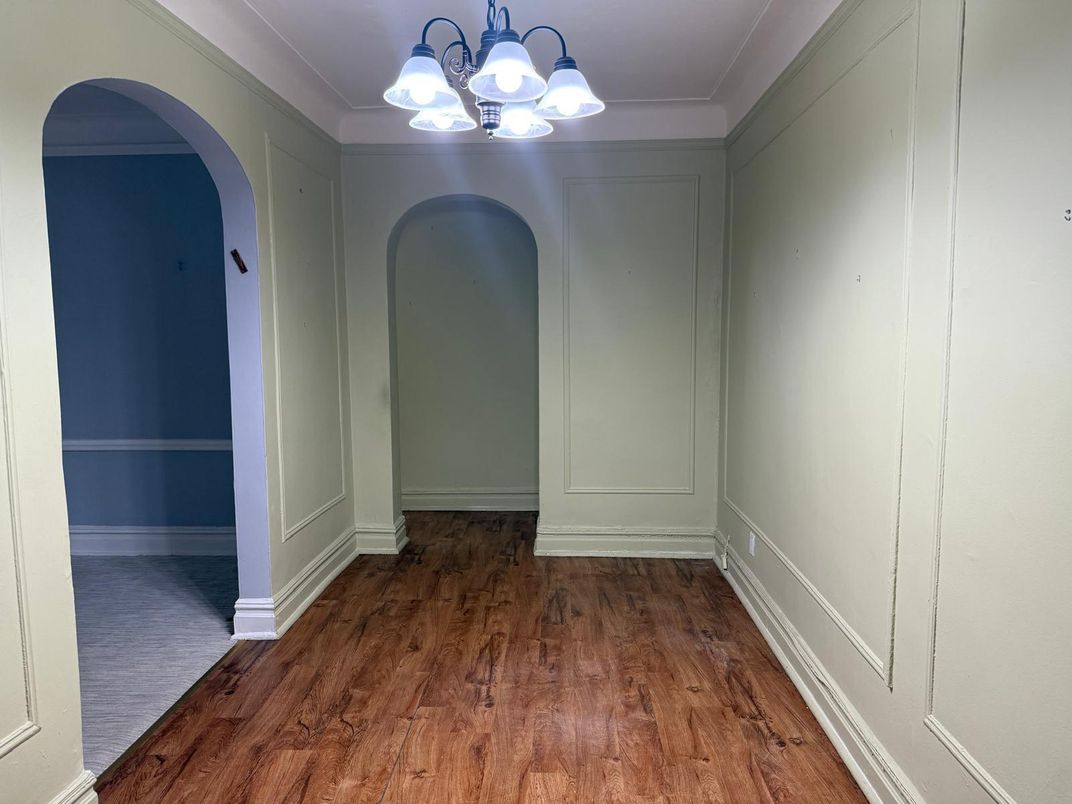 Chandelier, Interior, Wood Texture Flooring