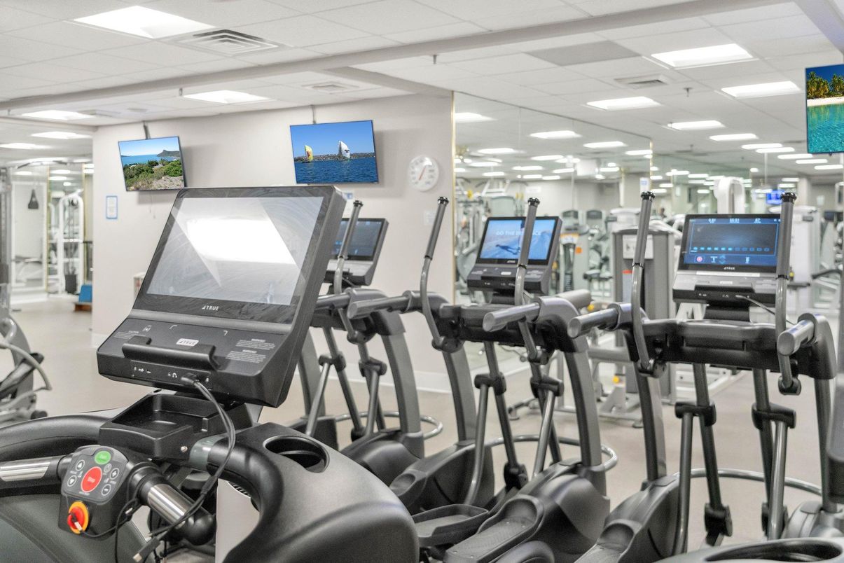 Fitness Equipment, Gym, Interior, Recessed Lighting