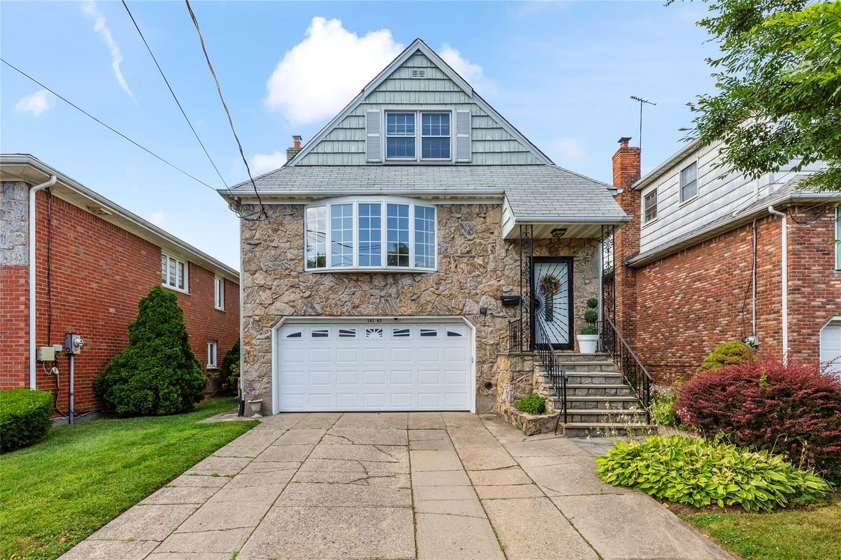 Attached, Exterior, Facade, Brick Facade, Tudor Revival