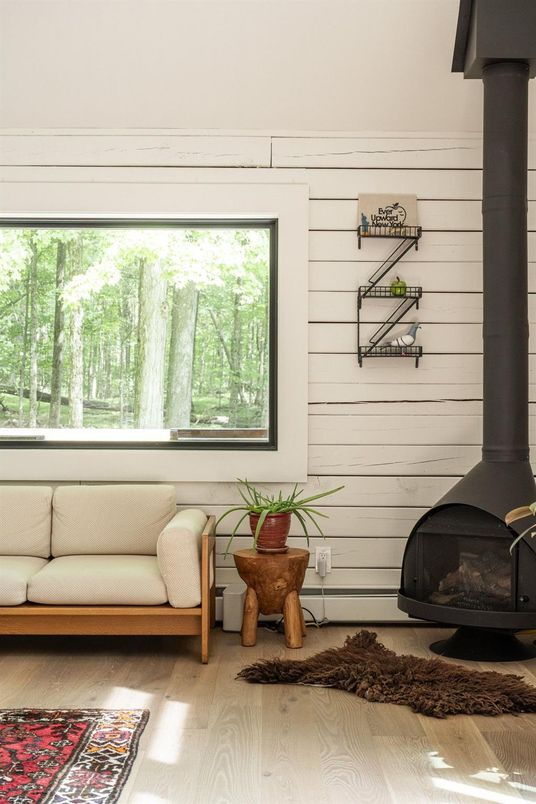 Fireplace, Interior, Wood Texture Flooring