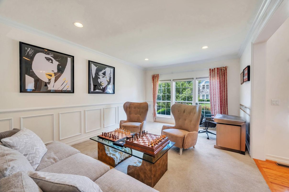 Interior, Living room, Recessed Lighting