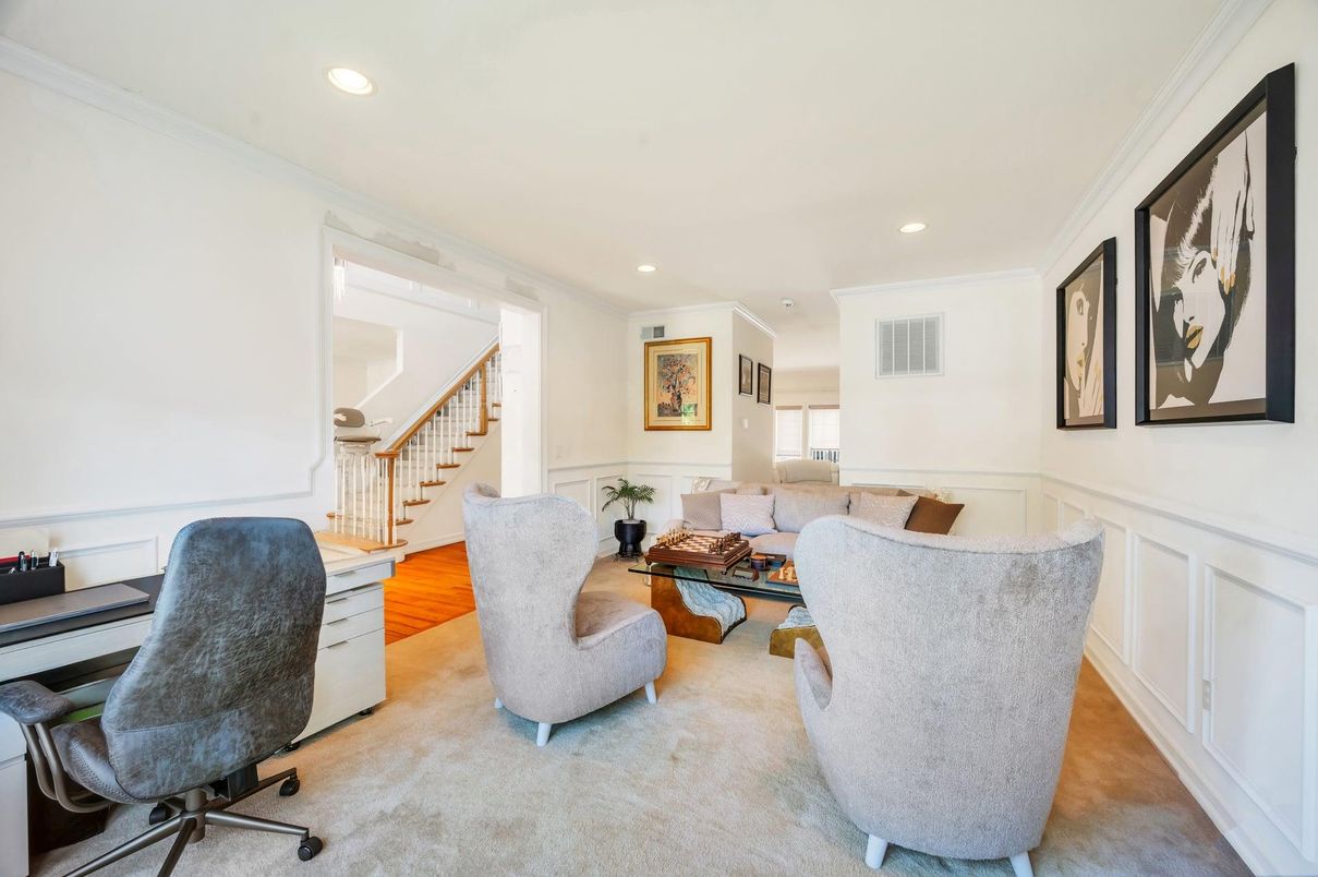 Home Office, Interior, Living room, Recessed Lighting