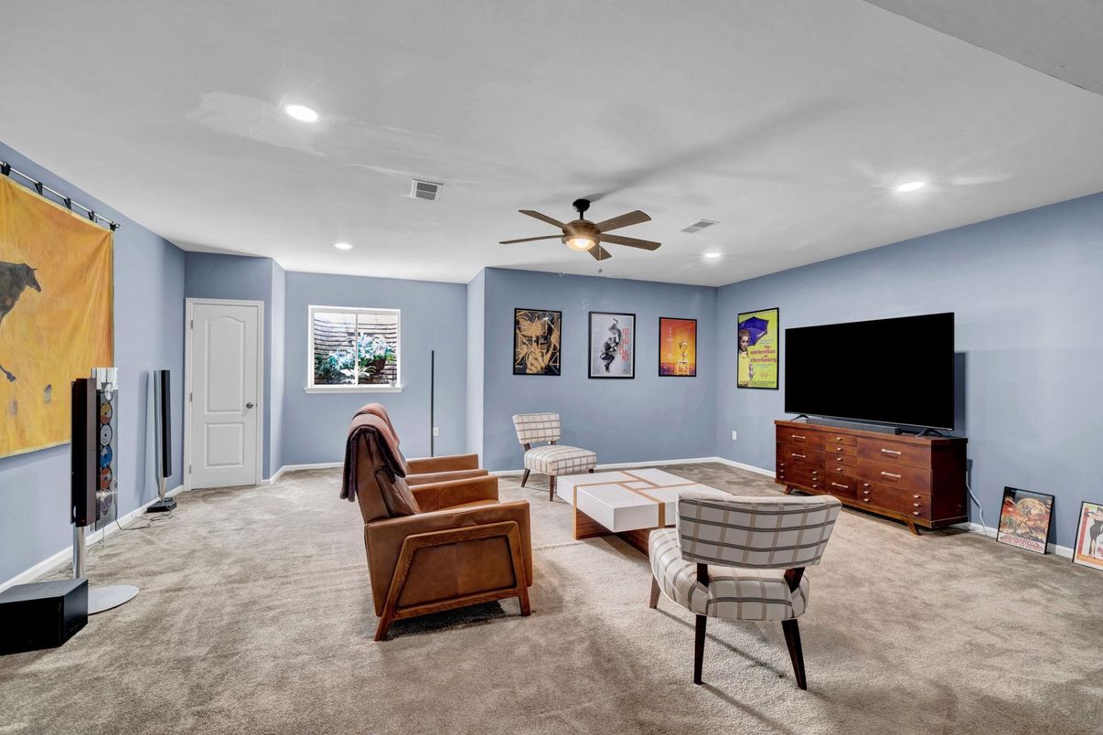 Interior, Living room, Recessed Lighting