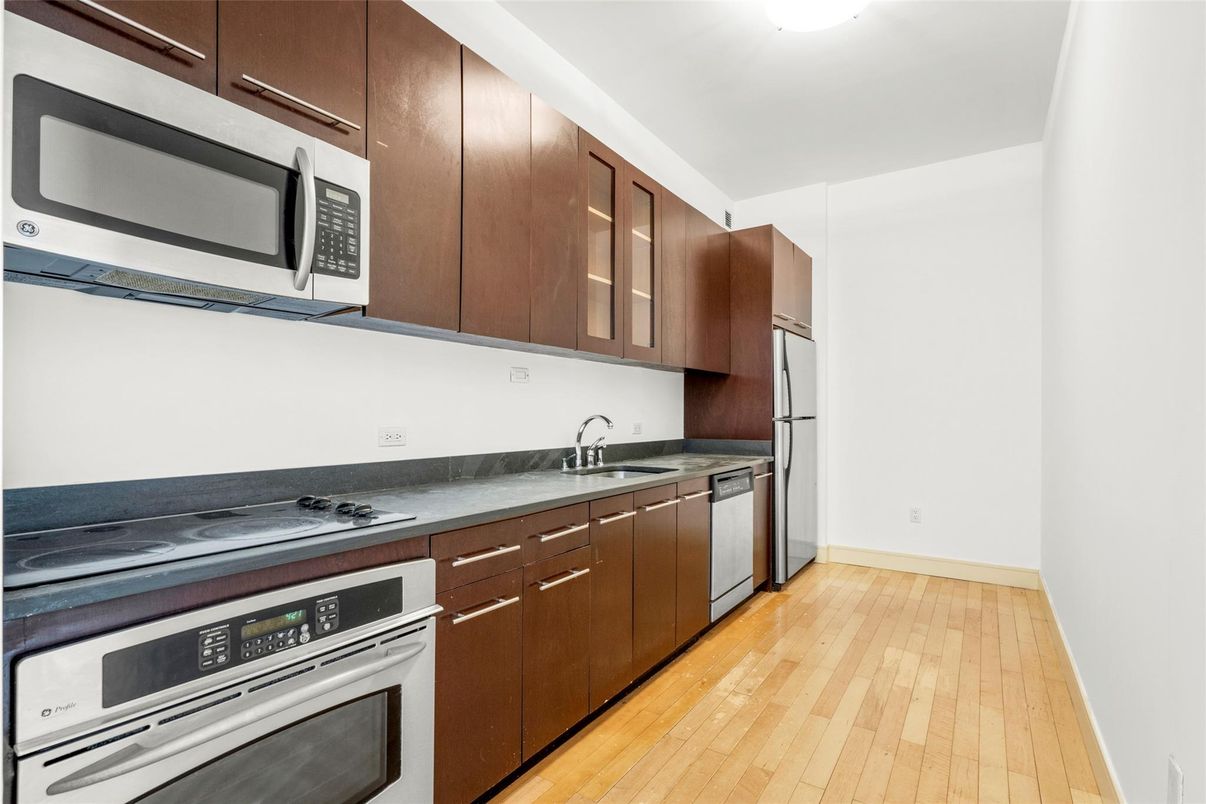 Interior, Kitchen, Wood Texture Flooring
