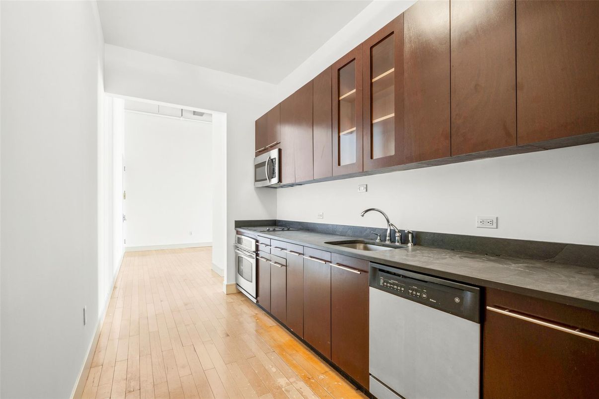 Interior, Kitchen, Wood Texture Flooring