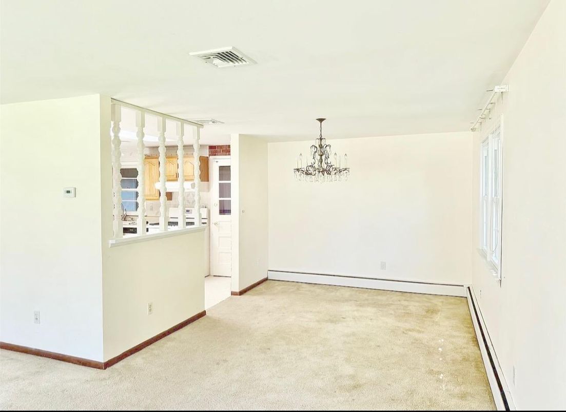 Chandelier, Empty room, Interior