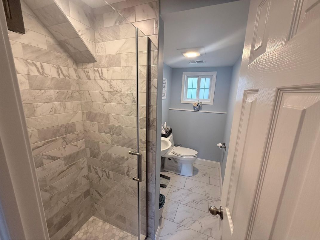 Bathroom, Glass Shower, Interior, Marble, Marble Walls