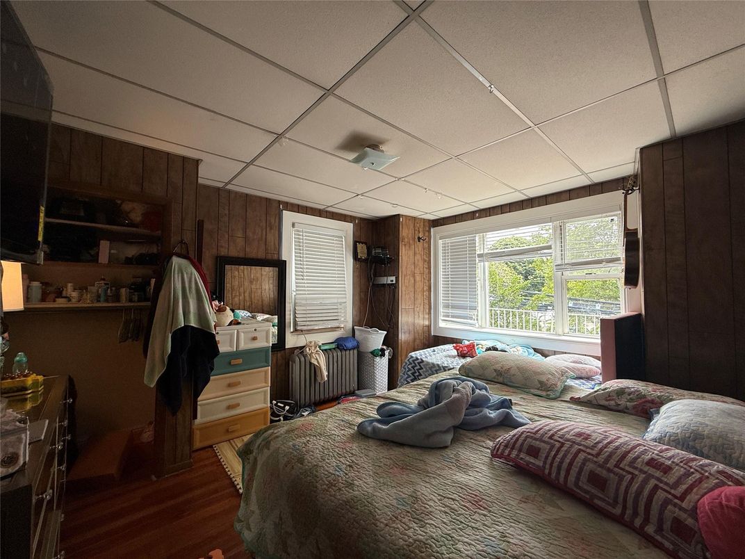Bedroom, Interior, Wood Texture Flooring, Wooden Walls